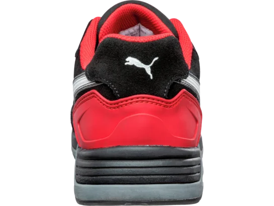 Baskets de sécurité S3 ESD HRO SRC Puma Airtwist noires et rouges