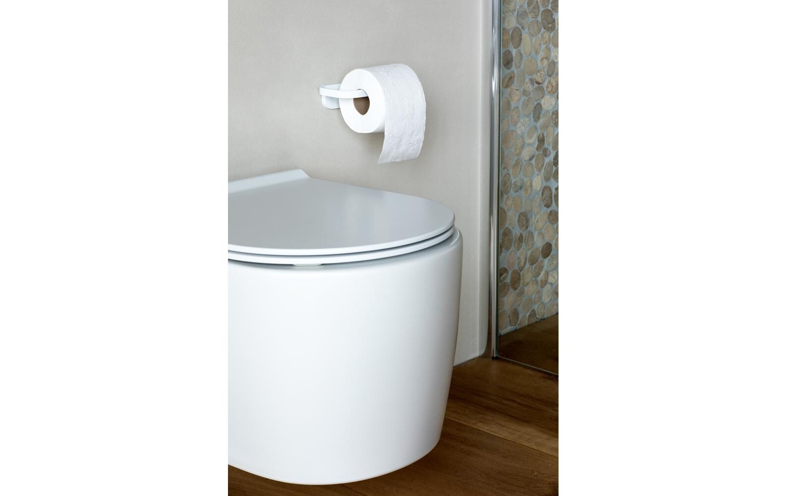 Toilettenpapierhalter Mindset WeissWC-Papierhalter aus recyceltem Material