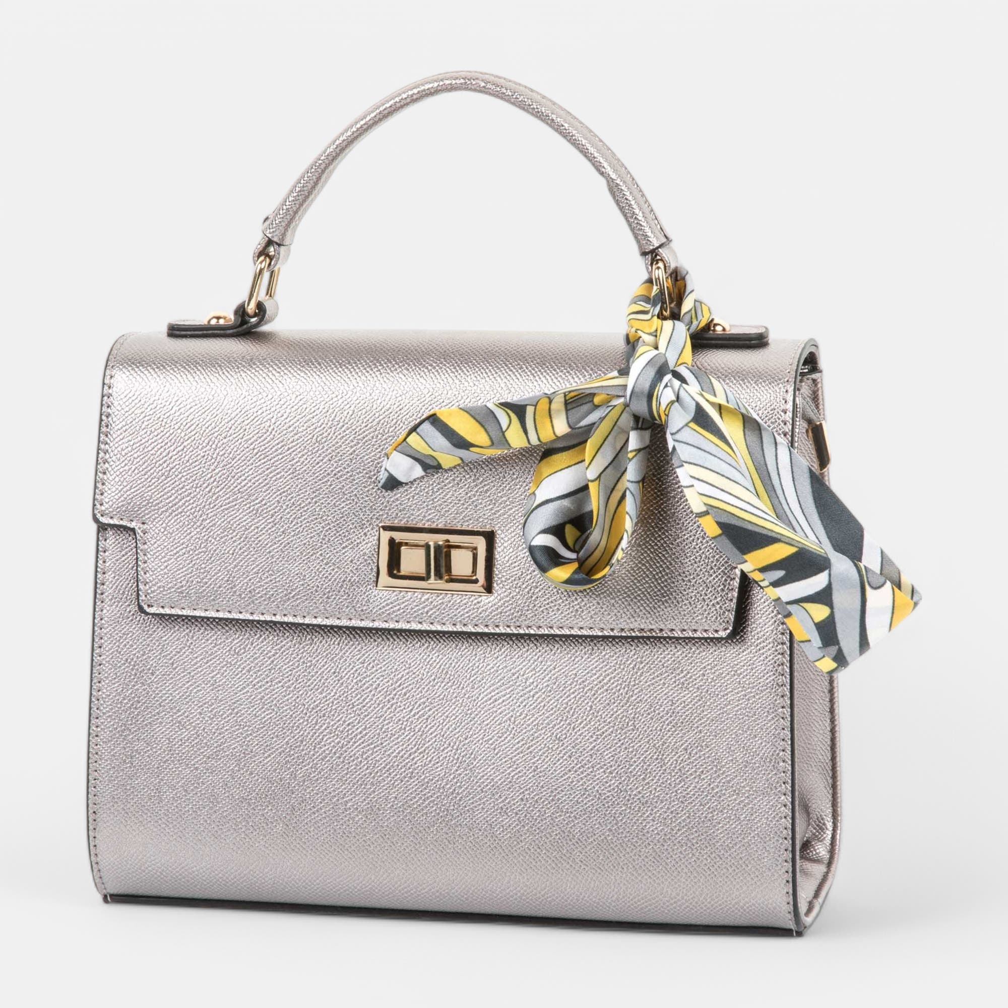 Sac bandoulière or