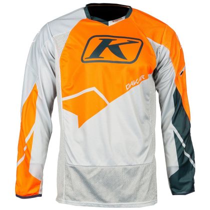 Maillot cross KLIM DAKAR STRIKING PETROL 2022 - Orange / Bleu
