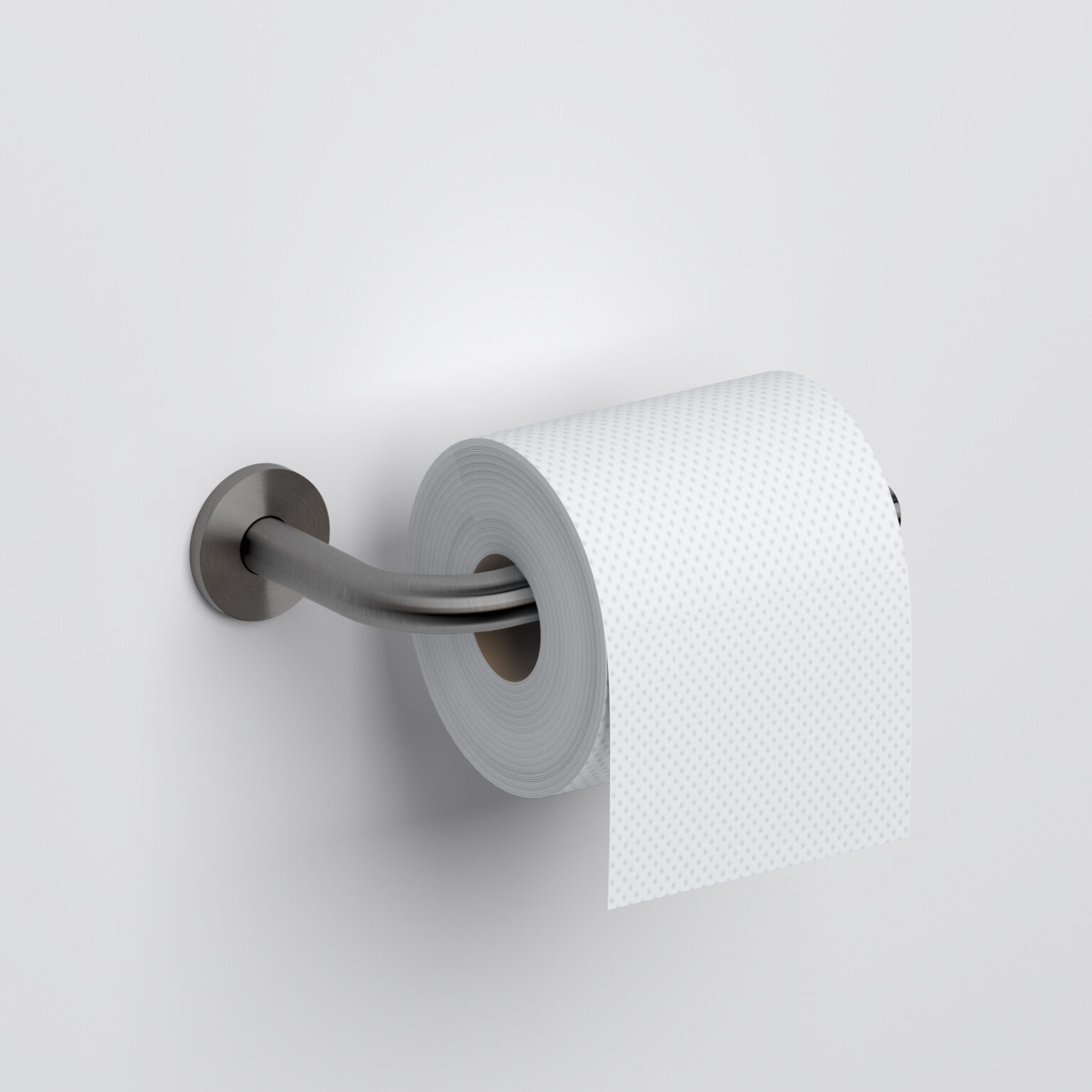 Clou Kaldur toiletrolhouder gunmetal geborsteld