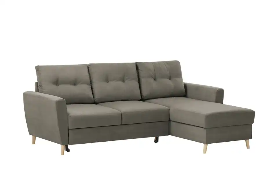 Ecksofa Carla Grau, Braun rechts