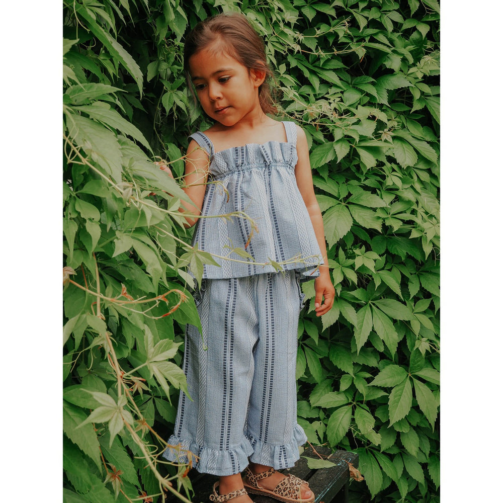 Køb Fliink Navy Amie Ruffle Top