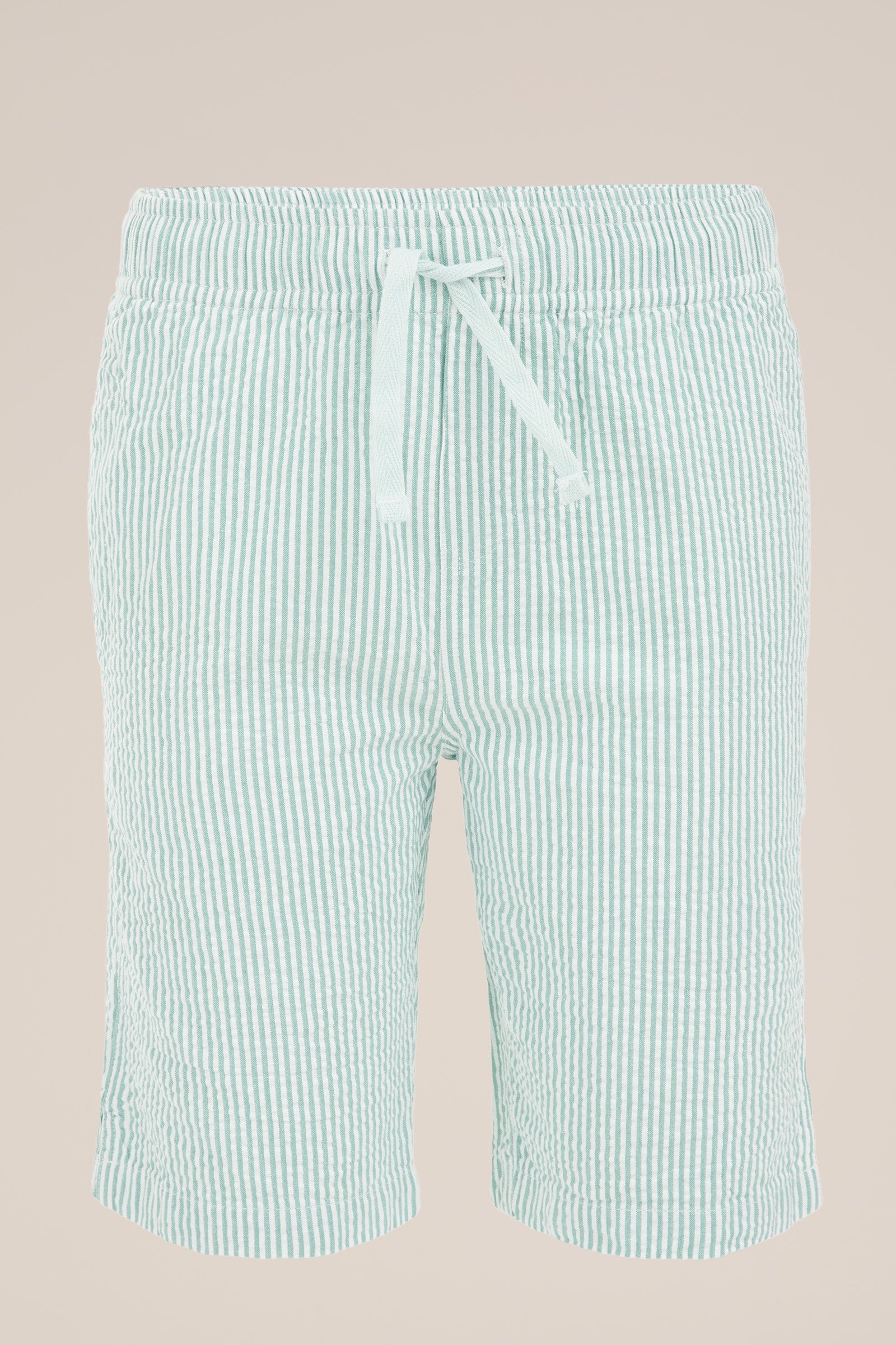 Jongens short met structuur WE Fashion Mintgroen