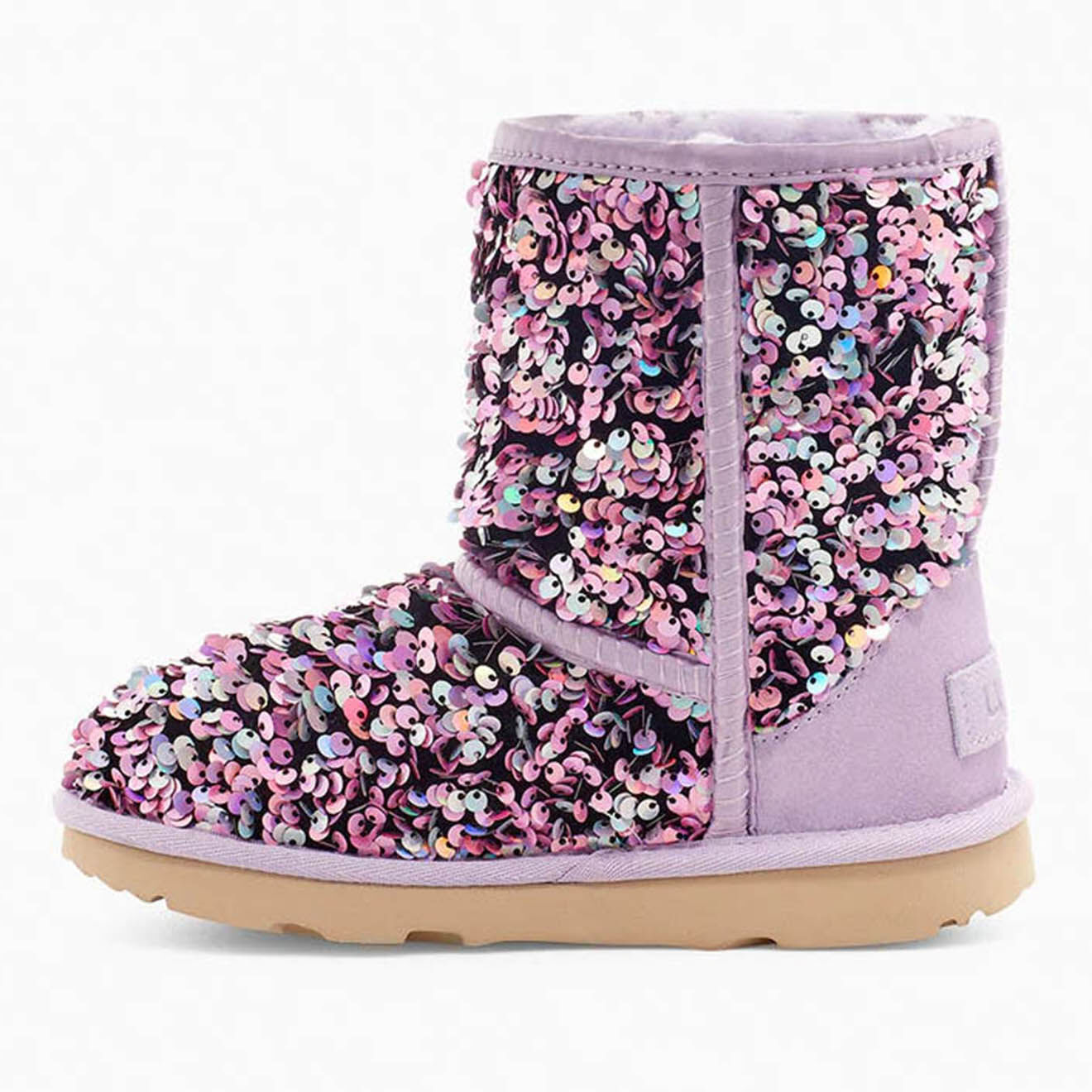 Ugg Boots fourrées Laine à Sequins Classic II Stellar rose/multicolore