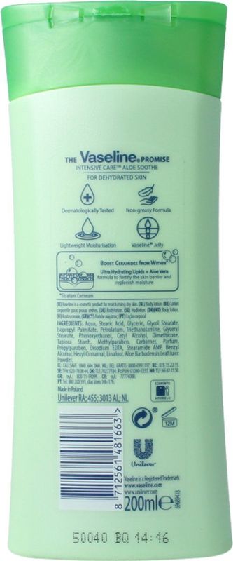 Vaseline Aloe Soothe - 200 ml - Bodylotion