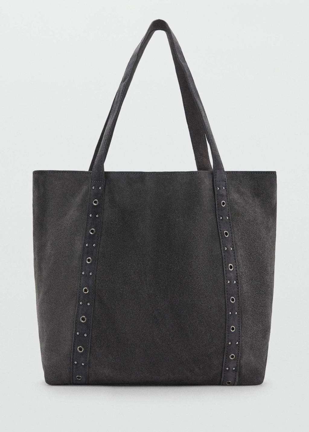 leren shopper antraciet