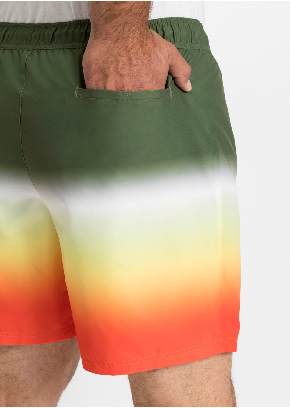 Short de plage avec dégradé de couleur en polyester recyclé
