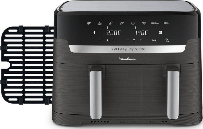 Moulinex Dual Easy Fry EZ905B20 - Dubbele Heteluchtfriteuse - 8,3L