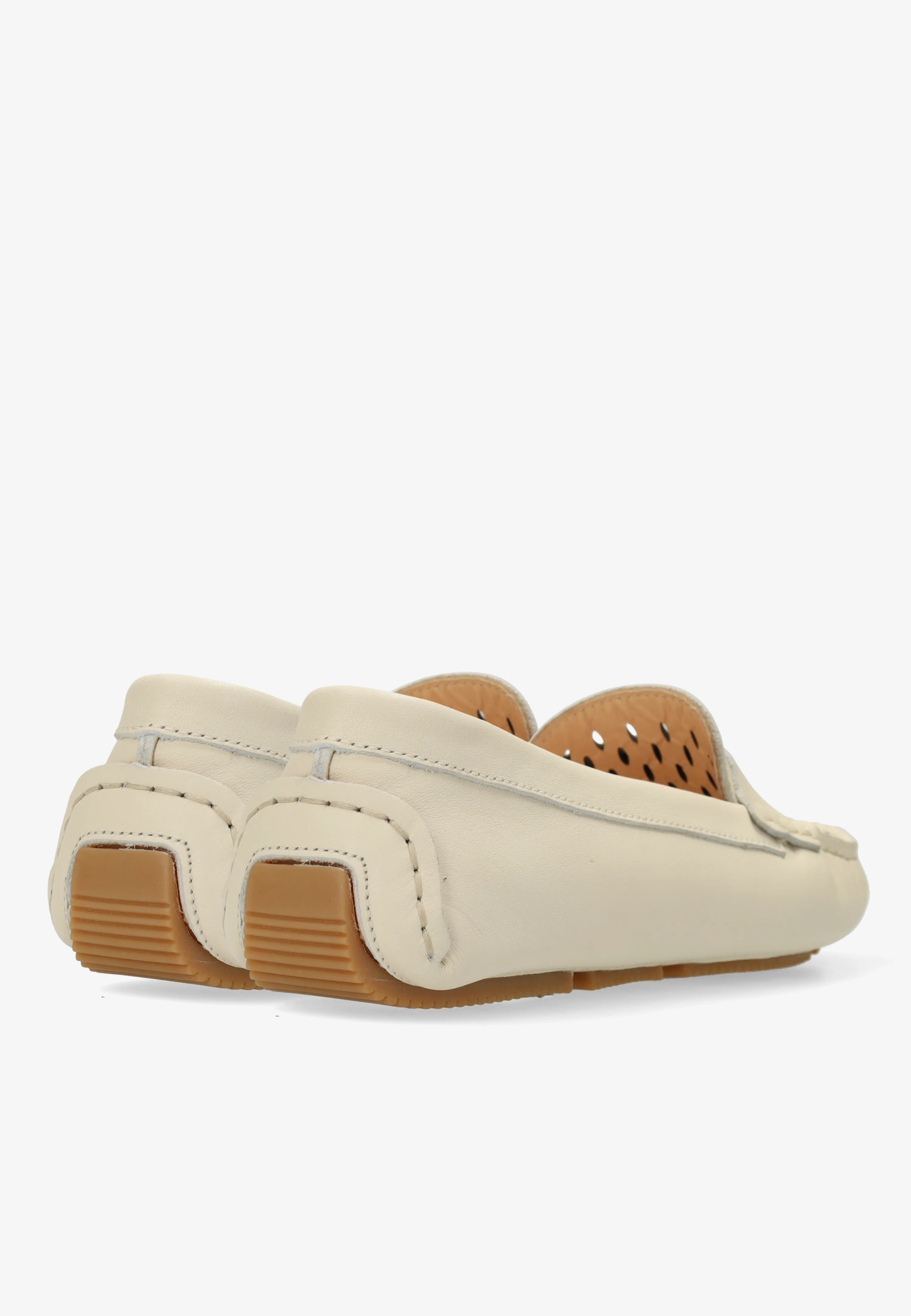 BILLY PERF MOCASSIN Nappa White