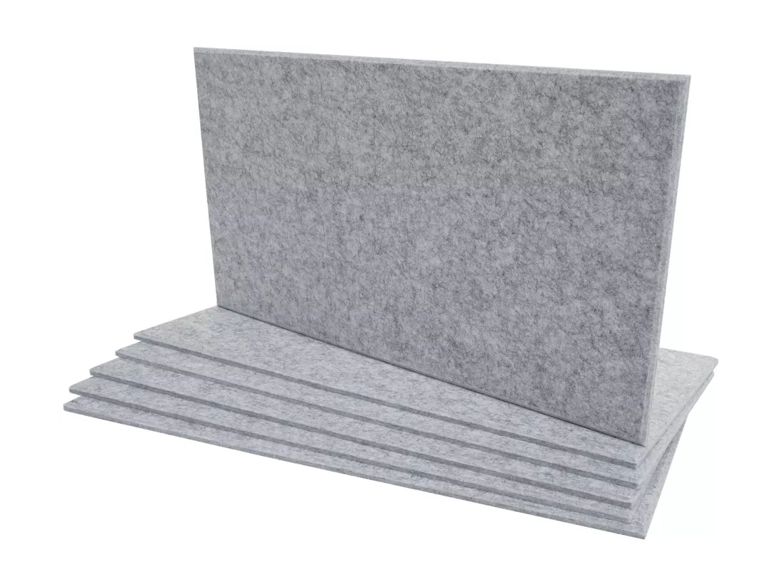 Panneau mural acoustique MCW-L52 (set de 6), gris clair