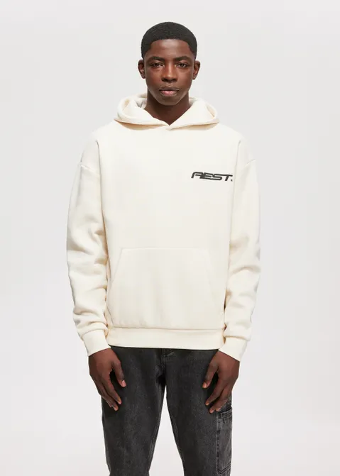 Hoodie met print 365 off-white (CREME.L)