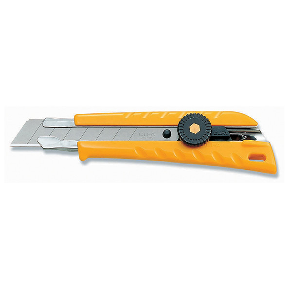 Cutter jaune Olfa L1 Green avec lame de 18 mm
