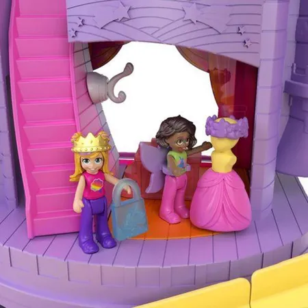 Mattel Polly Pocket Pollyville Regenbogen-Einhornspaß Freizeitpark