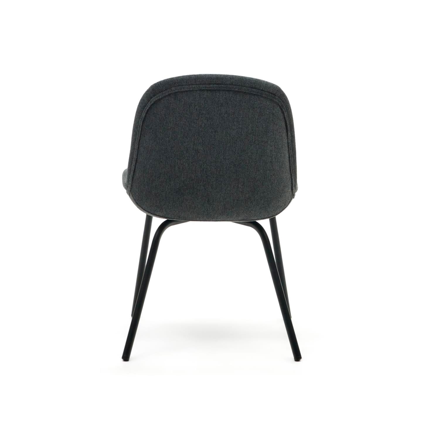 Kave Home Stuhl AIMIN dunkelgrau/schwarz