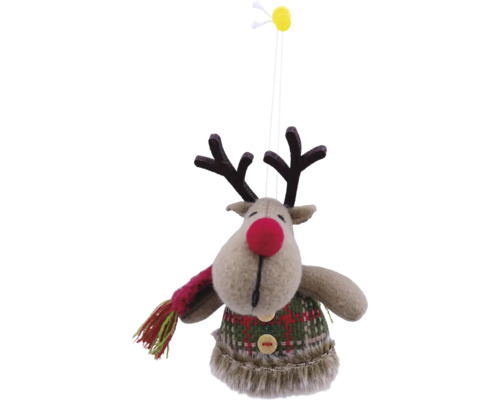 Decoratief hangfiguur Lafiora rendier H 11 cm