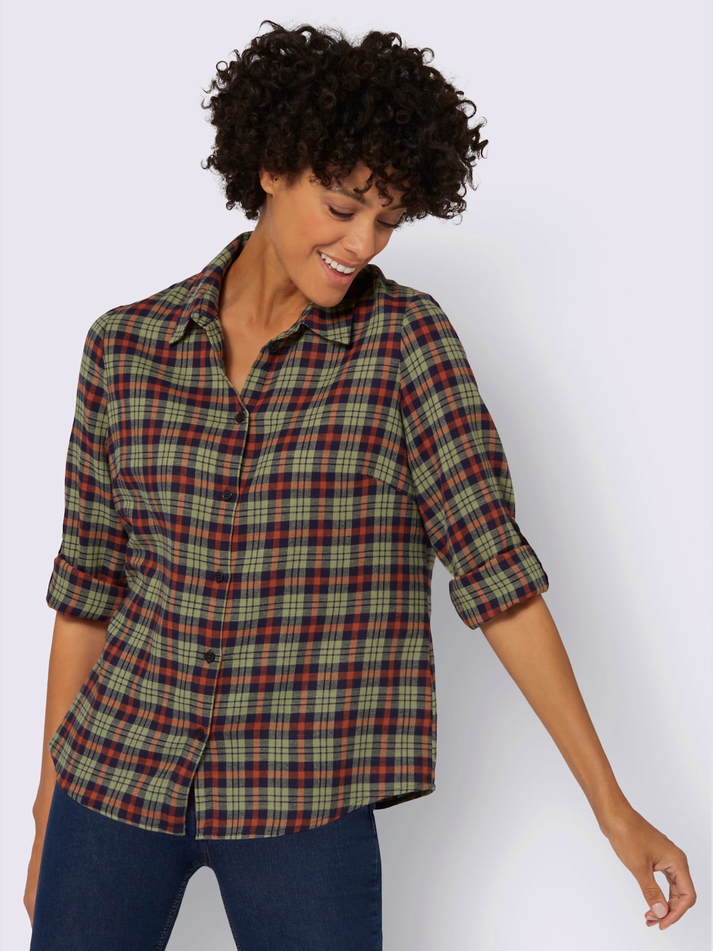 Chemisier en flanelle pur coton