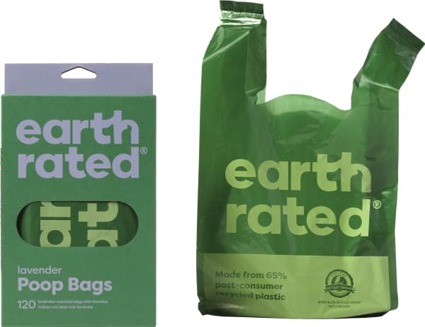 Earth Rated 120 Eco-Friendly poser med håndtag, Lavendel