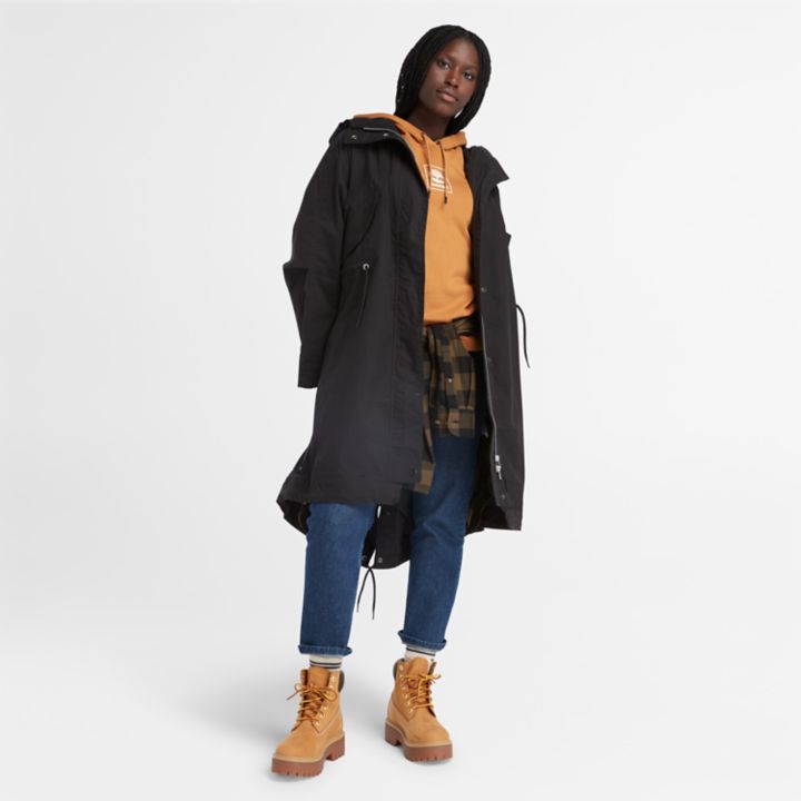 Parka Fishtail Feminina Preta