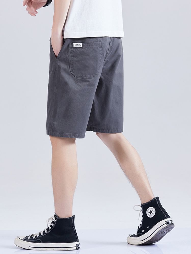 Zentrus - Effen shorts met trekkoord in de taille / Effen sweatshorts met elastische taille