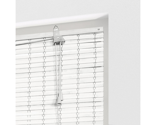 Soluna bamboe rolgordijn VD plat wit 60x160 cm