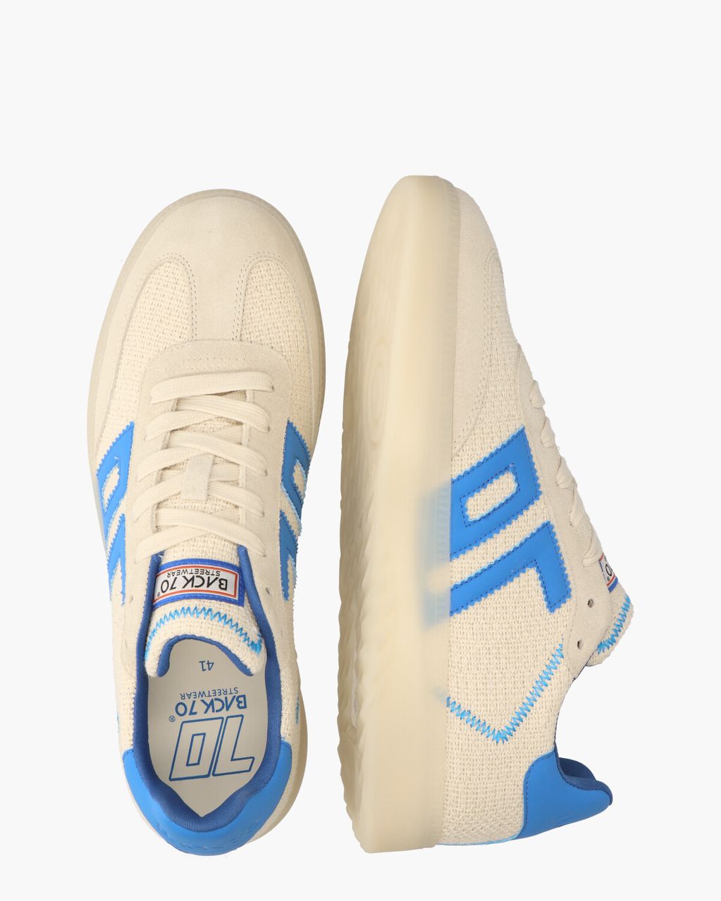 Back 70 Boston Denver Off-White/Turquoise Herensneakers