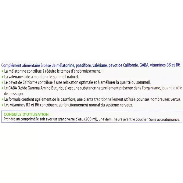 Forté Pharma FortéNuit Sleep 8h 15 comprimidos Melatonina de origem vegetal Efeito imediato
