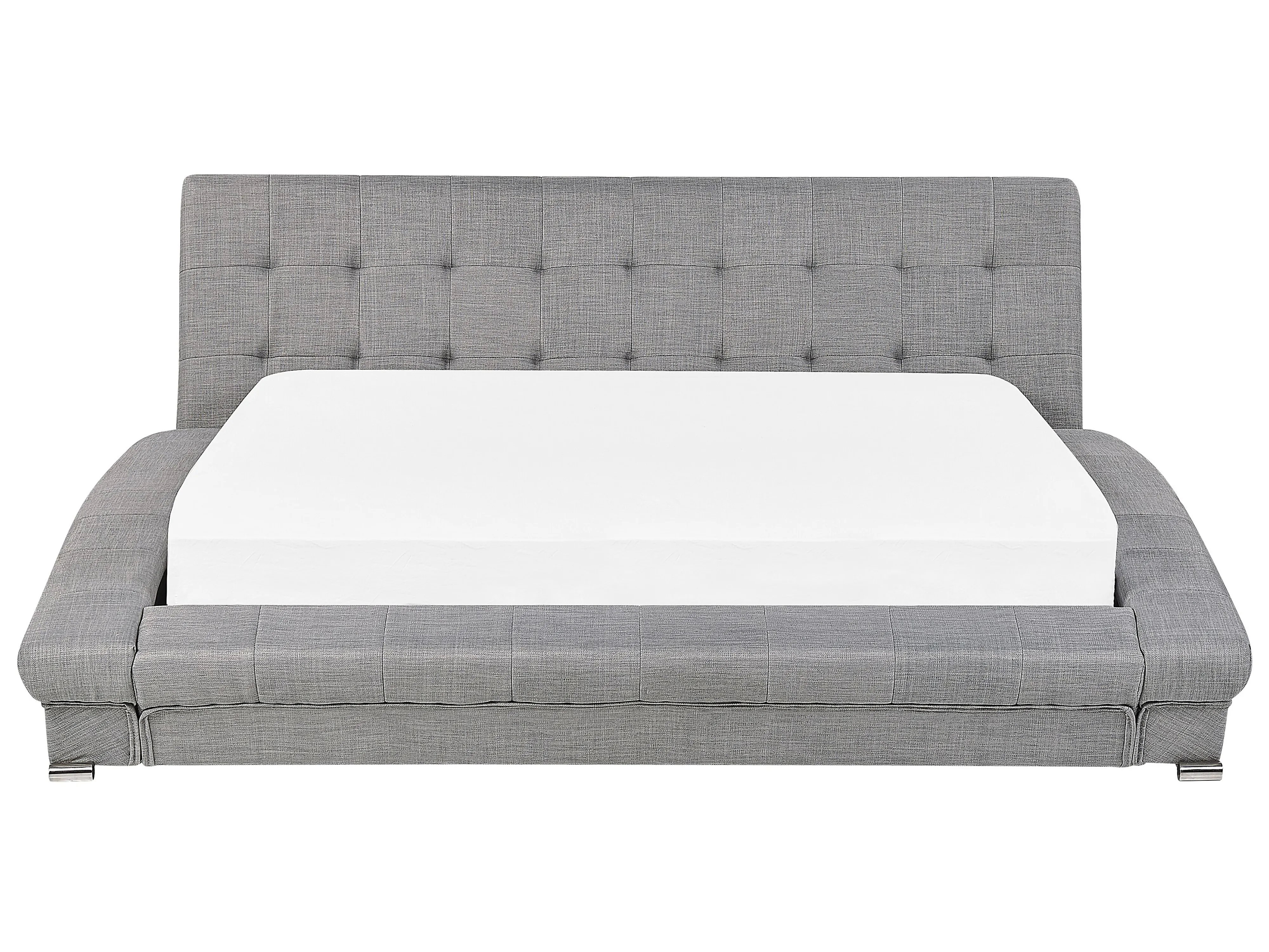 Bed Stof LILLE 180 x 200 cm Grijs