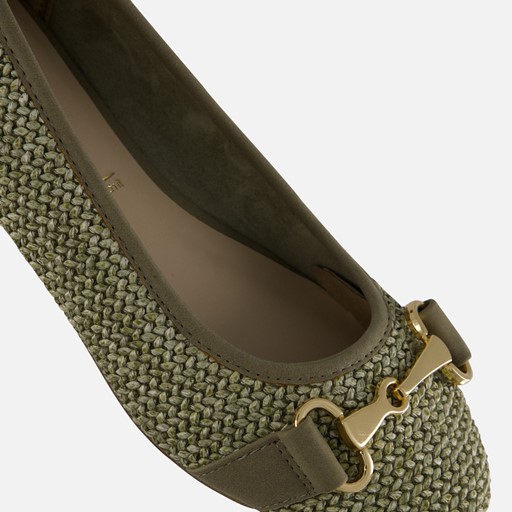 Tamaris Ballerina's groen Synthetisch