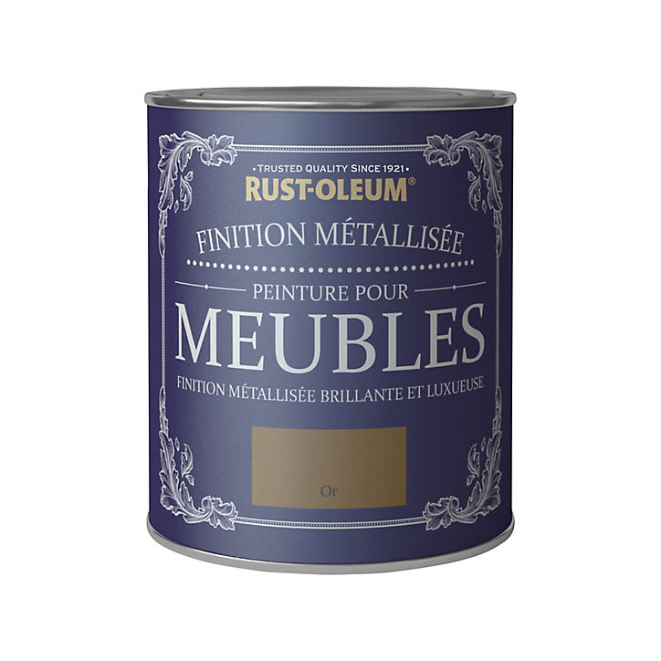 Peinture pour meubles Rust-Oleum or finition métallisée 0,75L