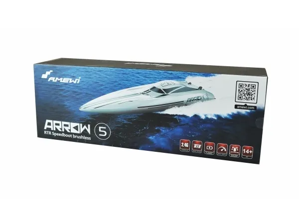Amewi Arrow 5 Mono Speedboot brushless 633mm 2,4GHz RTR