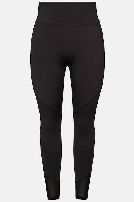 Sport-Leggings, Mesh-Einsätze, Tasche, recycelt