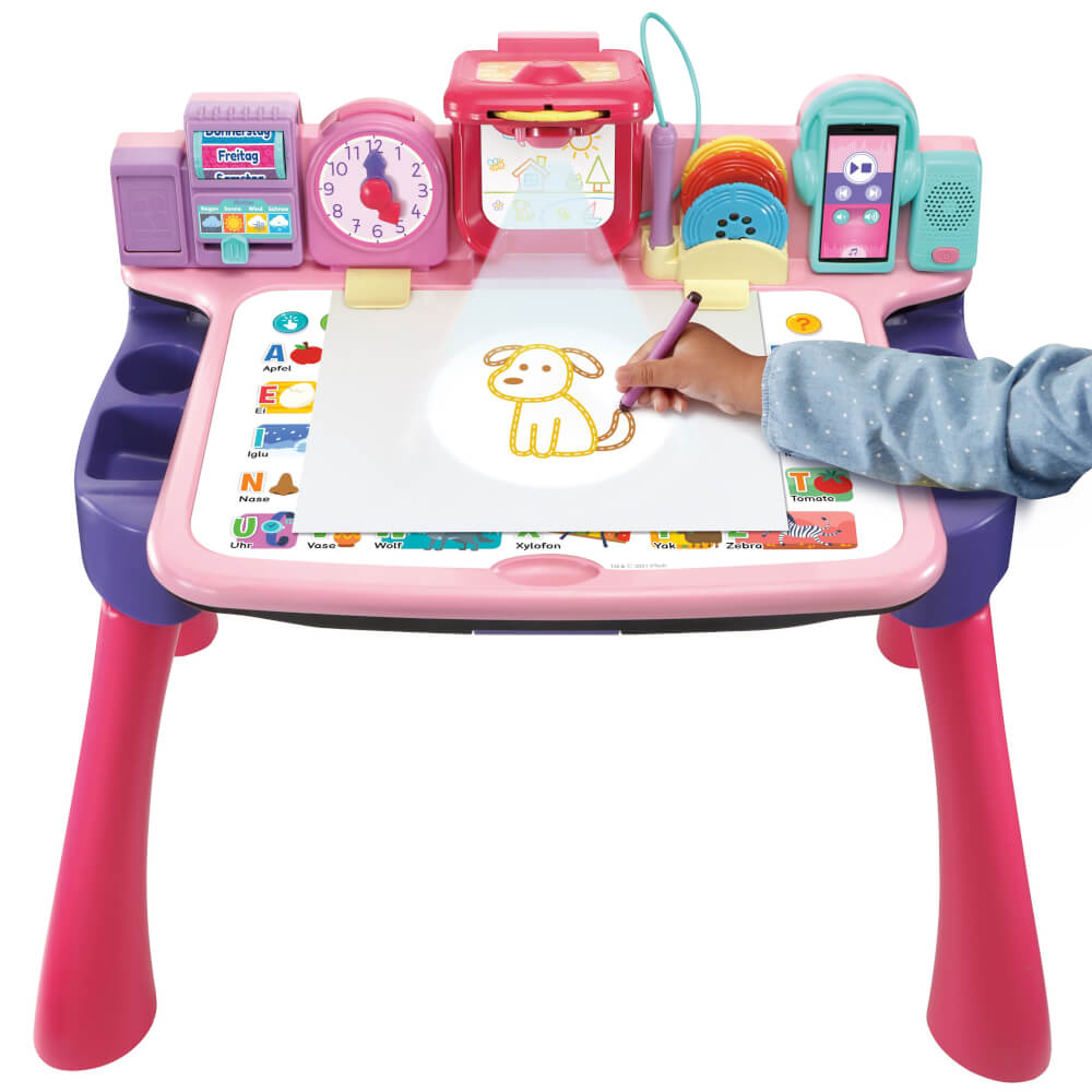 Vtech 80-540954 5-in-1 Magischer Schreibtisch pink