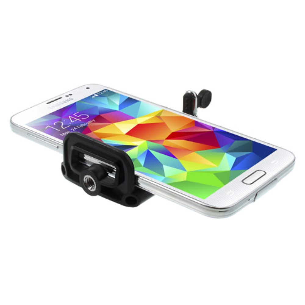 Verstellbare Smartphone Halterung Stativ Adapter (Ausziehbar bis 9cm) - Schwarz