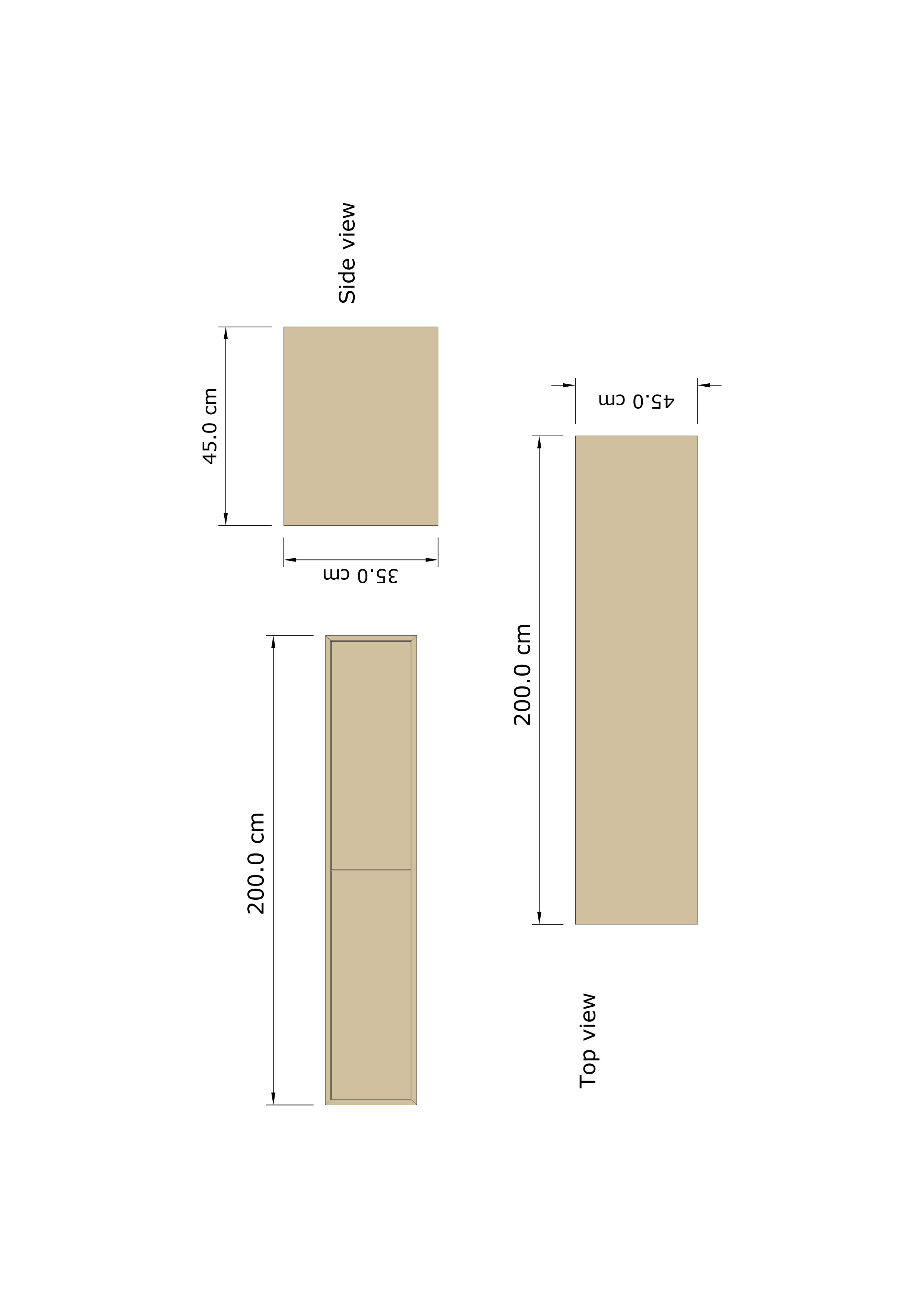 Gliss Design Joa badmeubel met 2 lades 200cm charcoal