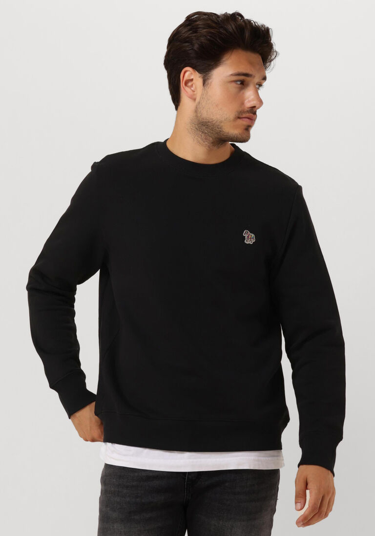 PS PAUL SMITH zwarte ps paul smith sweater mens reg fit sweatshirt zebra