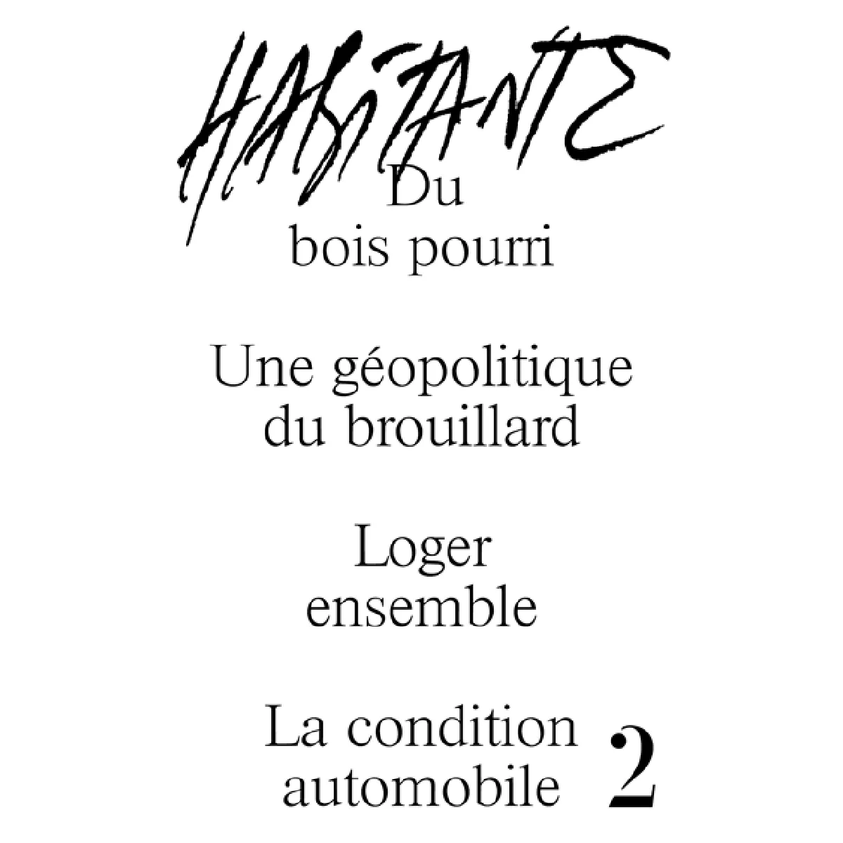 Habitante, n° 2 · Occasion