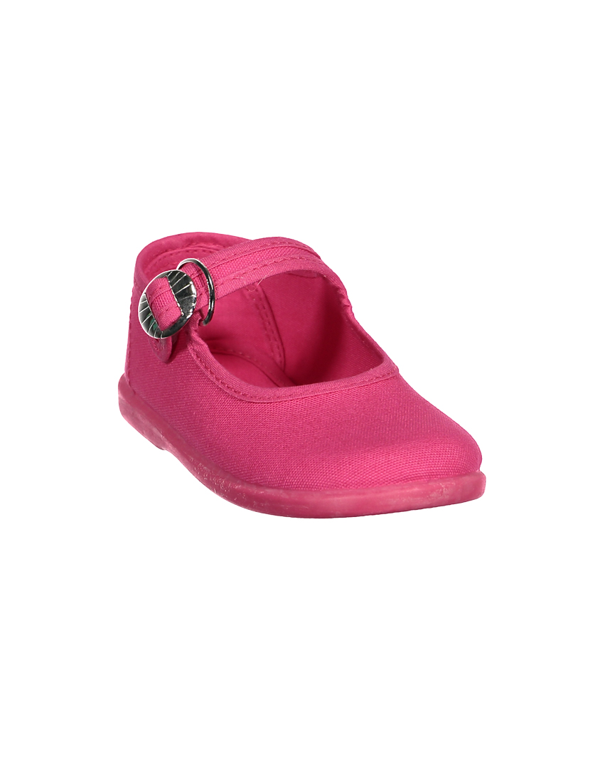 Fuchsia Canvas Ballet Flats