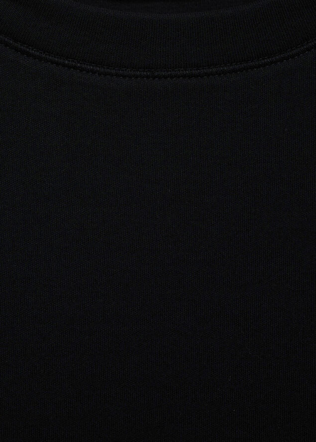 MANGO Basic 100% cotton t-shirt Black