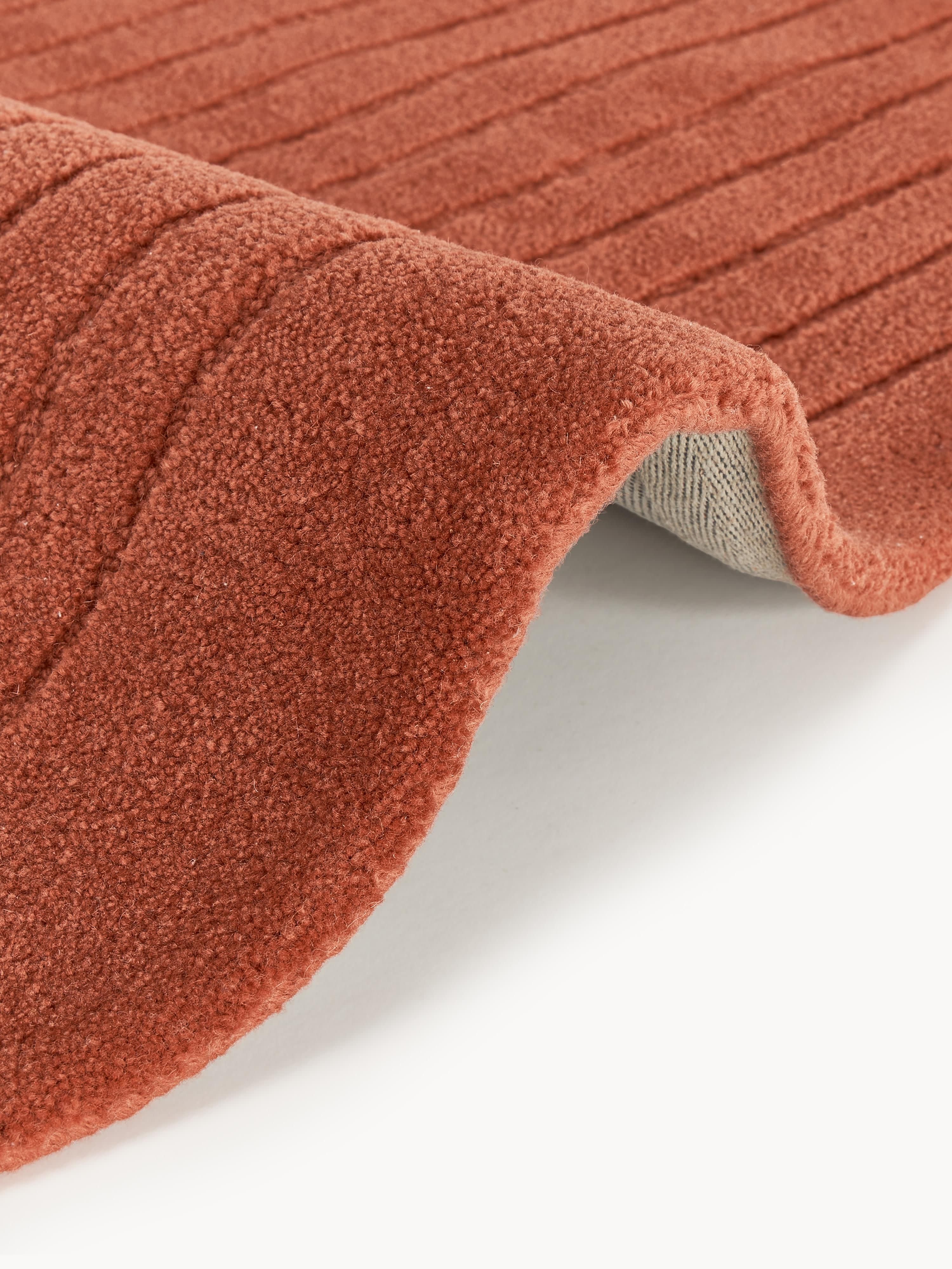 Rond wollen vloerkleed Mason, handgetuft