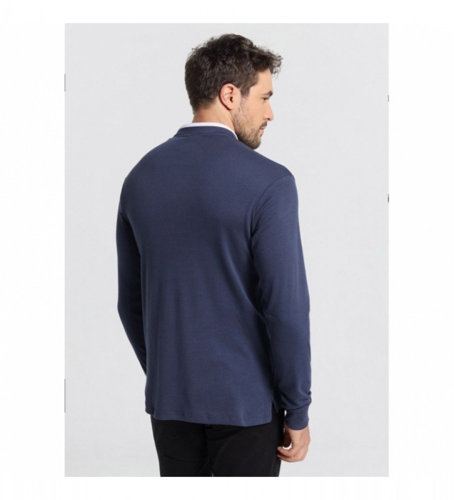 Victorio & Lucchino, Polo de manga comprida V&L V&L Sport azul marinho