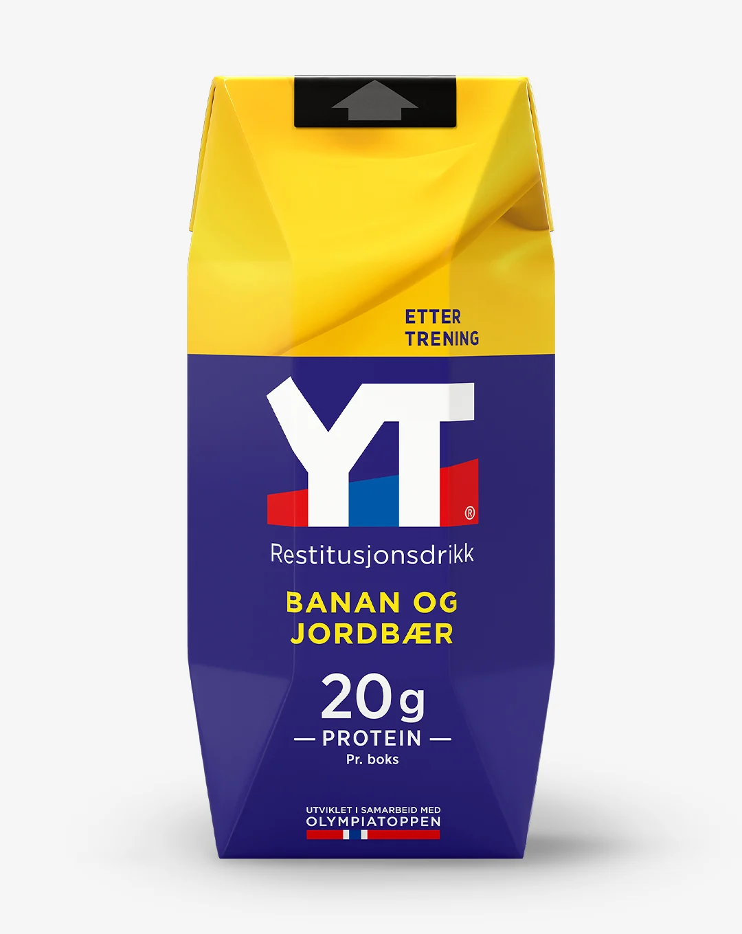 YT® Restitusjonsdrikk Banan\Jordbær 12x330 ml