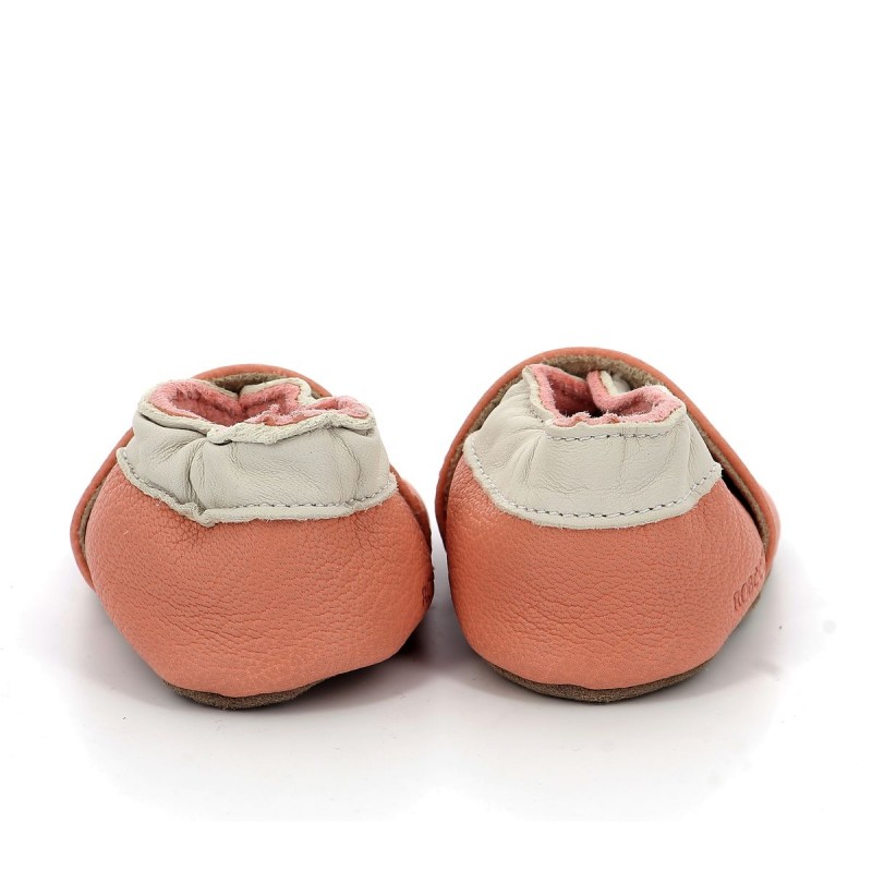 Robeez Robeez Chaussons Coddle Baby Rose Corail