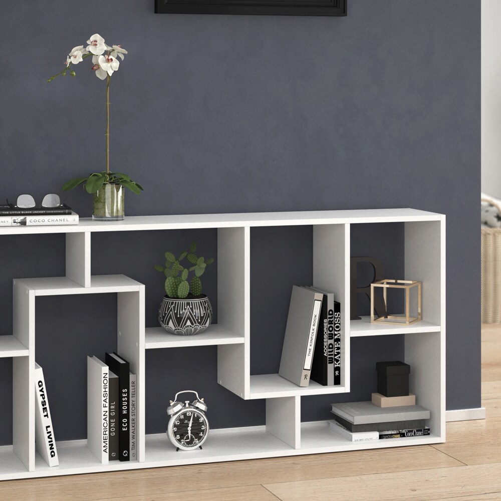 Vicco Raumteiler Noa Bücherregal Standregal Aktenregal Hochregal Regal Weiß
