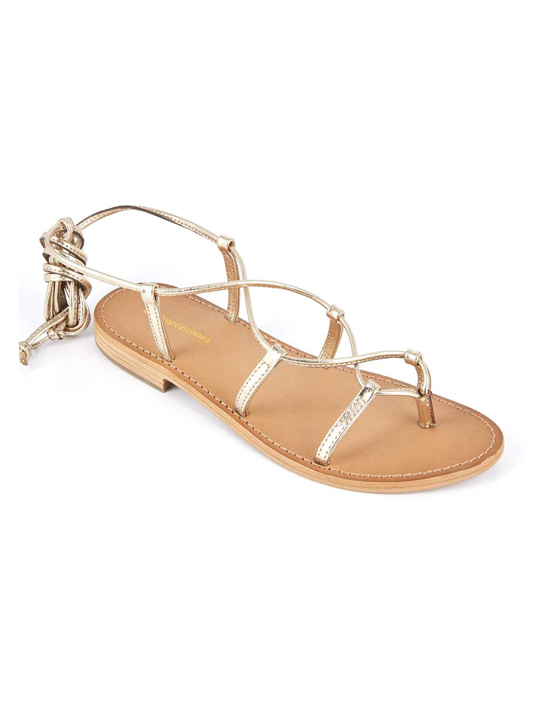 Les tropeziennes par M.Belarbi Sandales Femme Hellen cuir Or