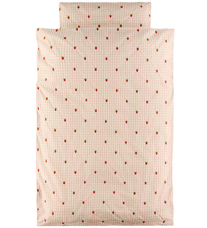 Flöss Bettwäsche - Junior - Dolly - Pink Berry Gingham