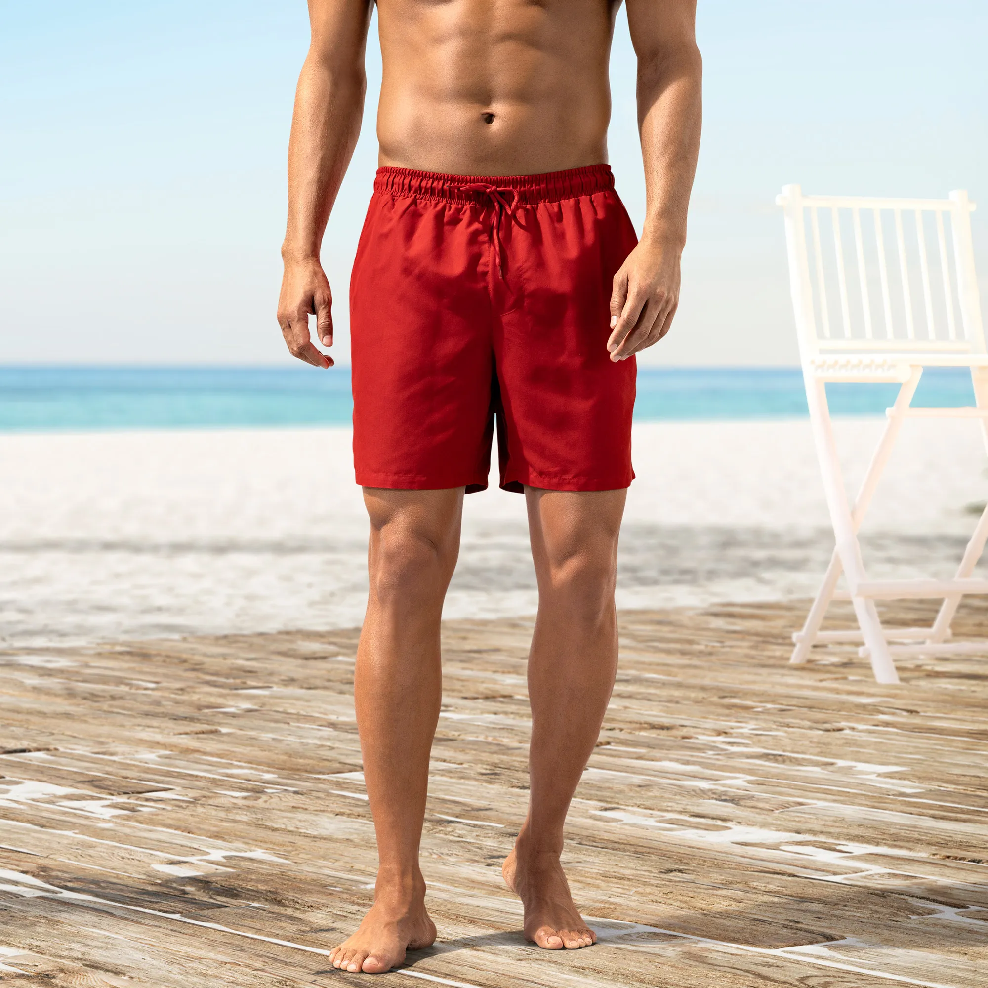 Herren-Badeshorts mit Kordeln