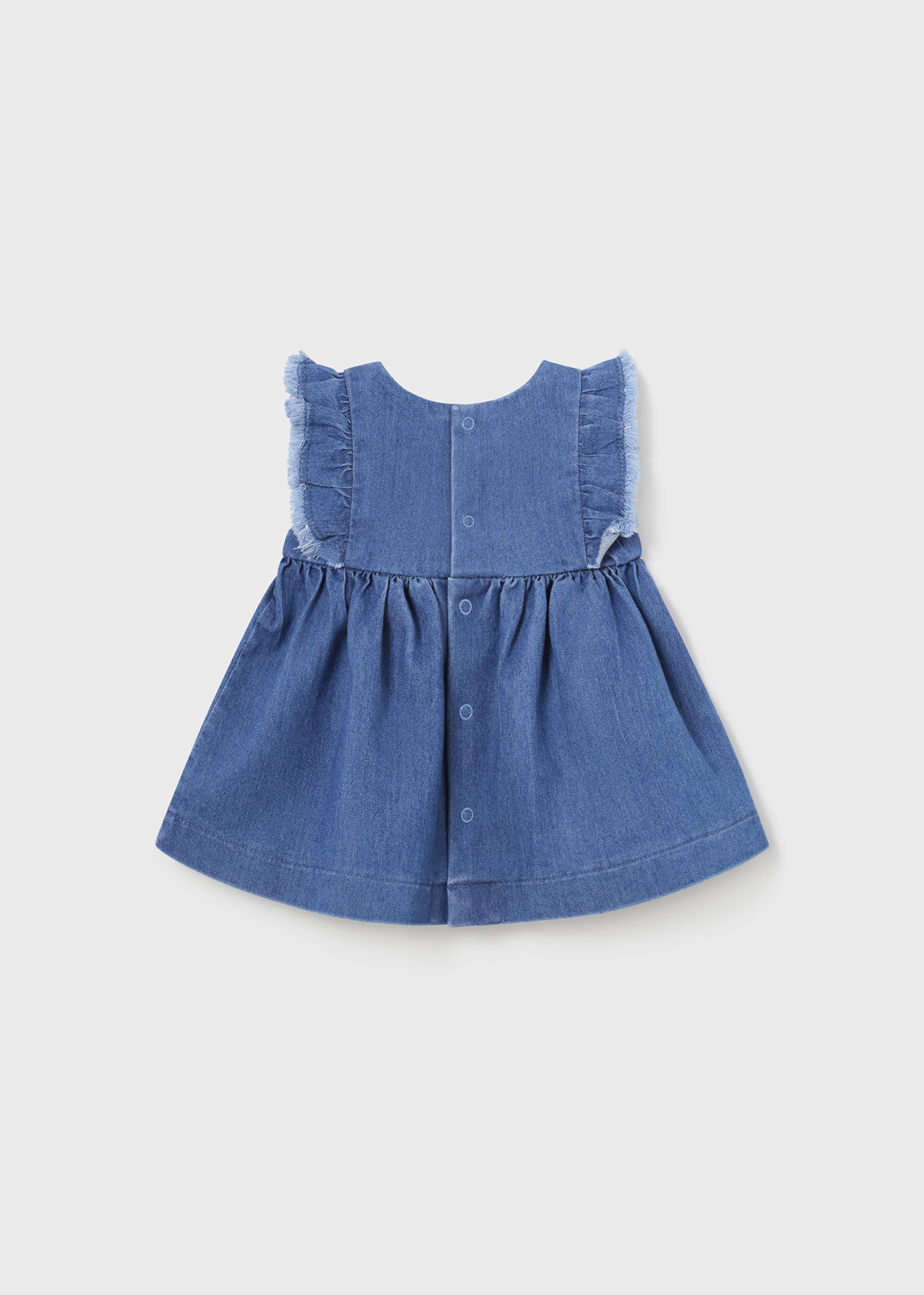 vestido jeans para recém-nascido