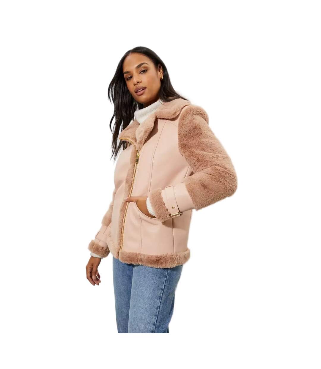 Dorothy Perkins - Manteau LUXE - Femme (Marron) - UTDP1018