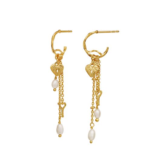 Maanesten Idris Øreringe, Gold Plated